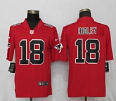 Nike Falcons 18 Calvin Ridley Red Color Rush Limited Jerseys,baseball caps,new era cap wholesale,wholesale hats